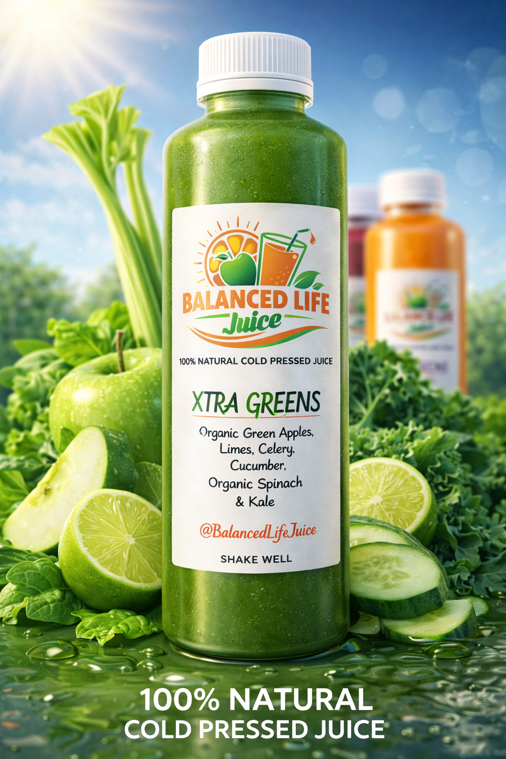 XTRA GREENS 10 fl oz.